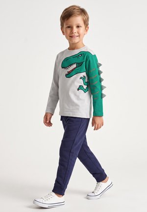 Blue Seven, BLUE SEVEN LANGARMSHIRT DINO - Maglietta a manica lunga - mittelgrau