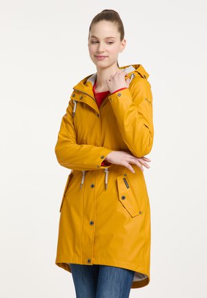 Jachetă impermeabilă - mustard yellow