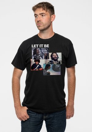 THE BEATLES LET IT BE RECORDING SHOTS UNISEX - Print T-shirt - black