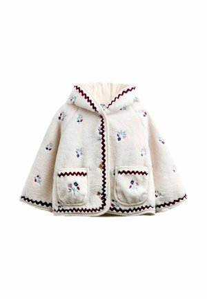 JoJo Maman Bébé, EMBROIDERED BORG FLEECE - Jachetă din fleece - beige natural floral