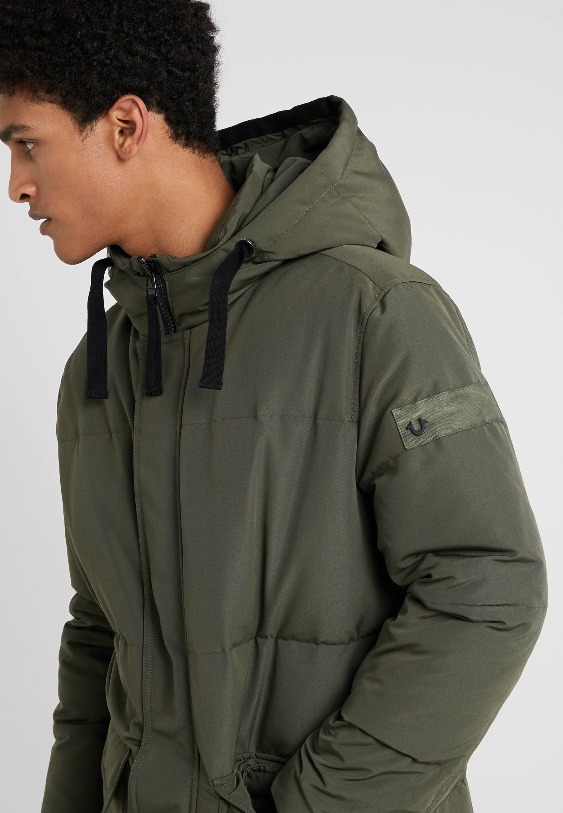 olive green true religion jacket