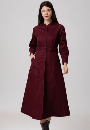 Robe chemise - bordeaux