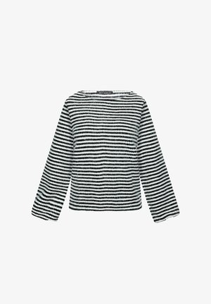 Betty Barclay, BETTY BARCLAY MIT KORDELZUG SWEATSHIRT - Trui - weiß schwarz
