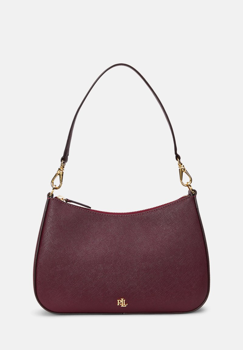 Lauren Ralph Lauren CROSSHATCH LEATHER MEDIUM DANNI BAG - Rankinė - pinot noir
