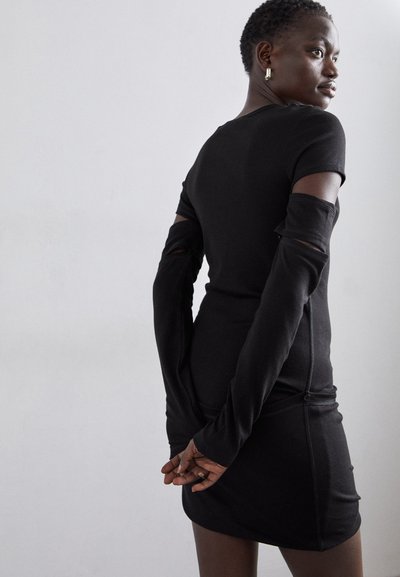 Helmut Lang SLASH DRESS - Dzsörzéruha - black