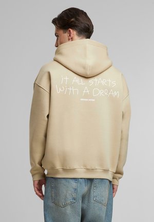 Zip-up sweatshirt - beige