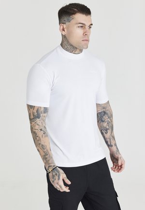 FOUNDATION HIGH NECK TEE - T-paita - white