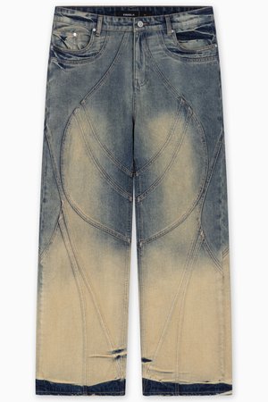 FAVELA Bootcut jeans - wash blue