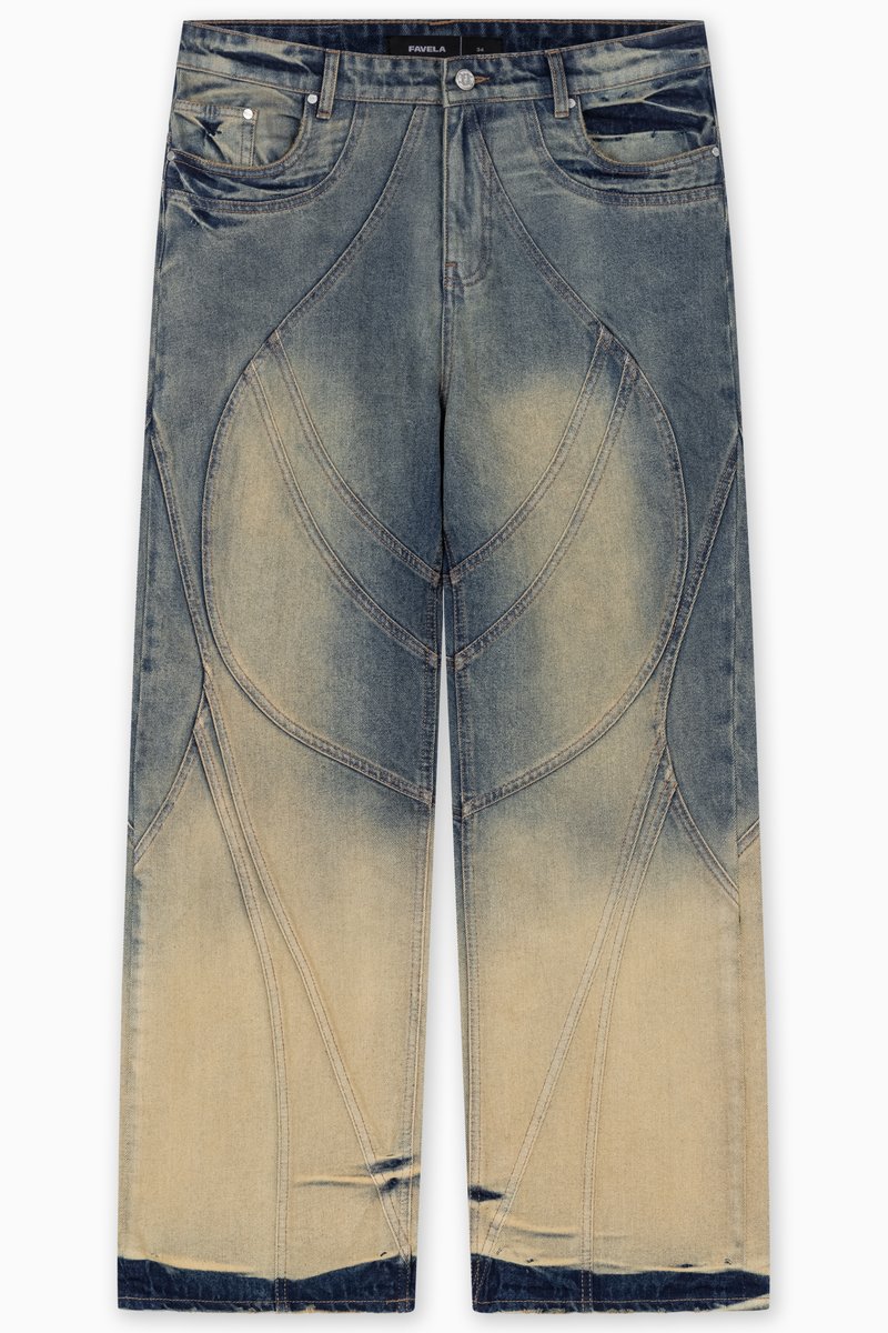 FAVELA Bootcut jeans blauw denim/bluedenim FAVELA Bootcut jeans blauw denim/bluedenim