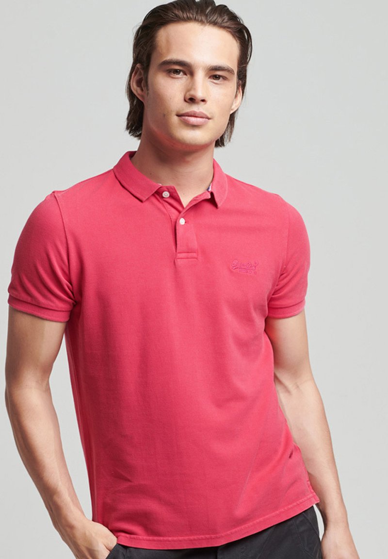 Superdry VINTAGE DESTROY - Poloshirt - raspberry pink/rosa - Zalando.de