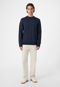Fila APPAREL BRERA REGULAR PINSTRIPED CREWNECK  - Felpa - black iris egret striped