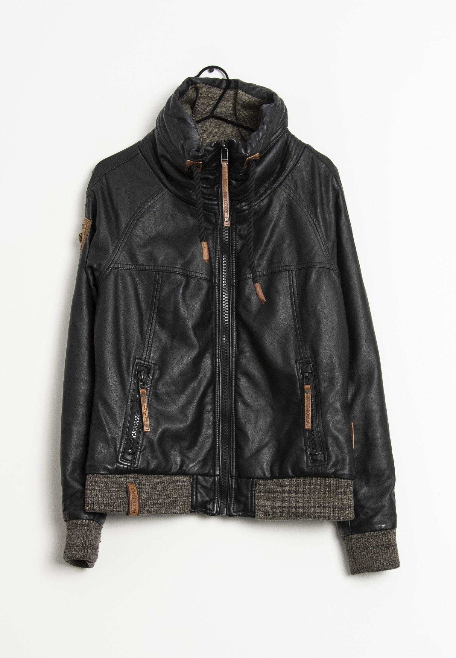 Naketano Imitatieleren jas - schwarz/zwart - (Pre-owned) - Zalando.nl