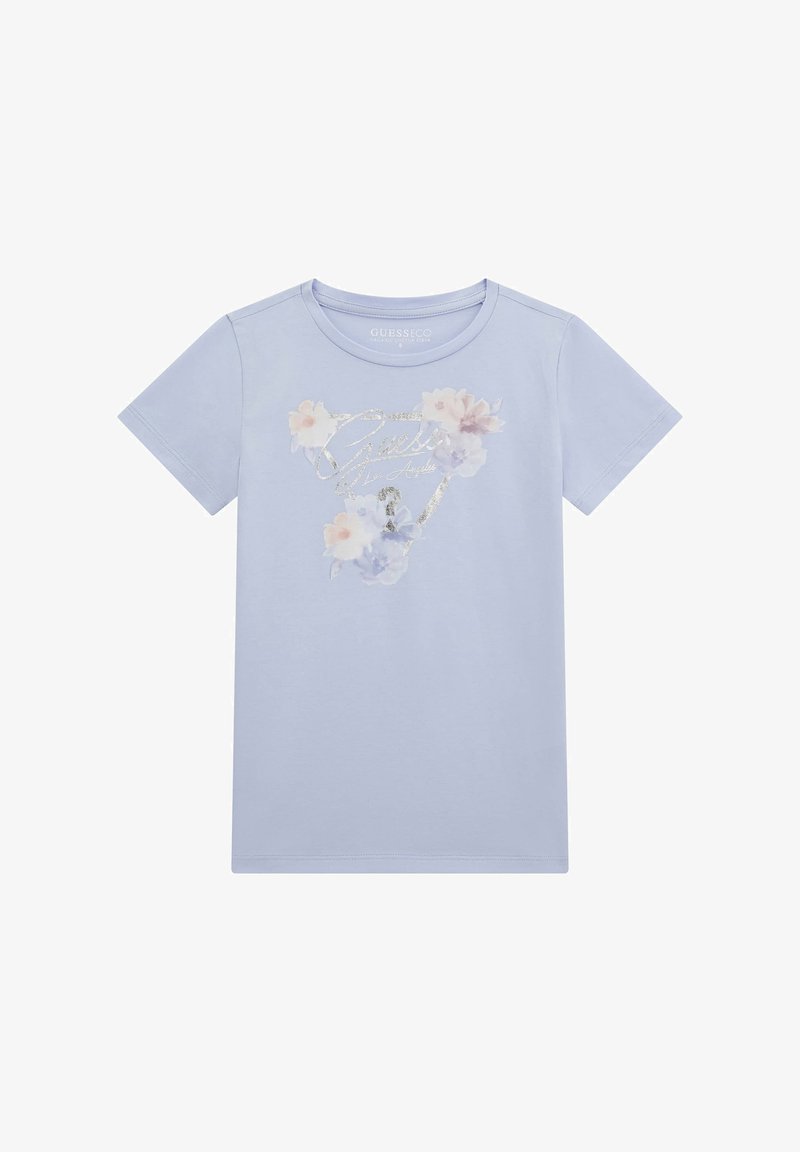 Guess T-shirt med print - himmelblau