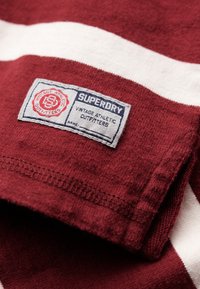 Superdry & Co Camiseta de manga larga - rich burgundy cream stripe