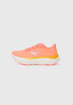 WAVE SKY 9 - Road running shoes - striking coral/baseball white/citrus