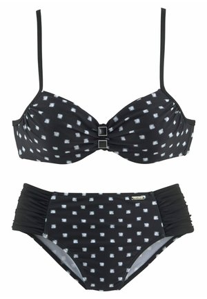 LASCANA SET - Bikini - schwarz weiß