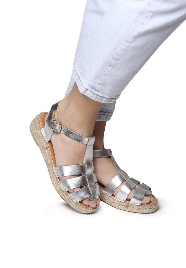 EMMA - Keilsandalette - plata