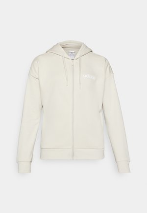 adidas Sportswear ESSENTIALS LINEAR FULL-ZIP - Jaka ar rāvējslēdzēju - alumina/white
