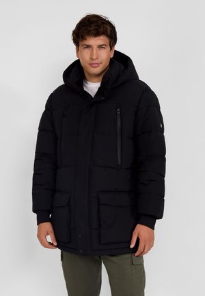 WARM PADDED WITH HOOD - Veste d'hiver - black