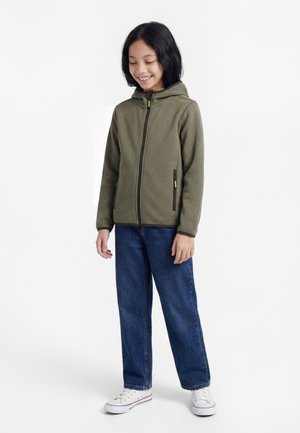 CMP FIX HOOD - Športna jopa s kapuco na zadrgo - sage-pine