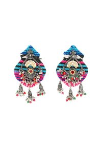 IZIA Örhänge - blau mehrfarbig