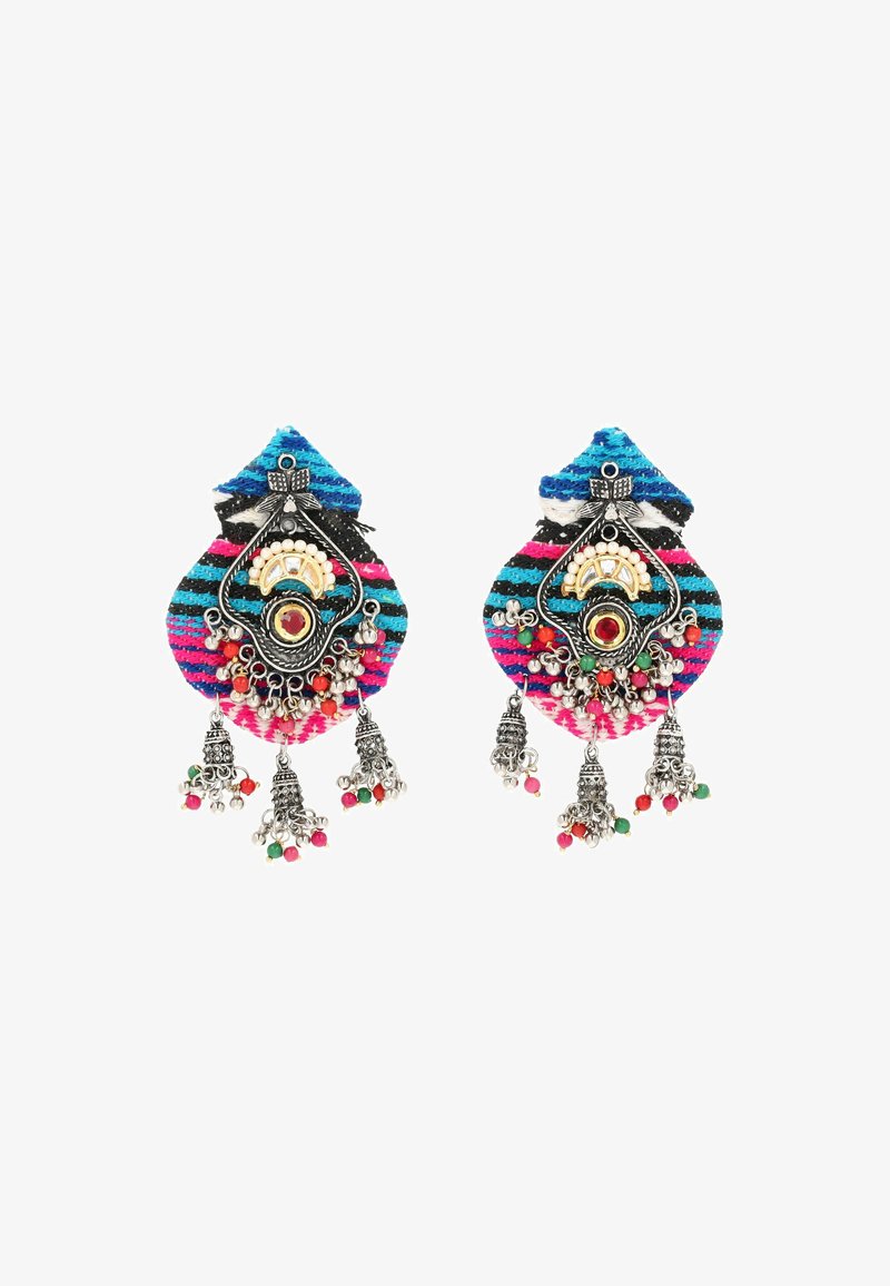 IZIA Pendientes - blau mehrfarbig