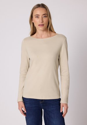 UNIFARBE - Langærmet T-shirt - beige