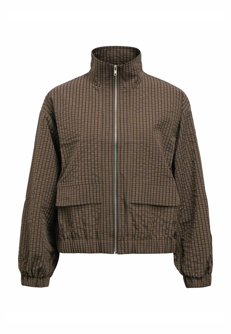 Object KARIERTE - Summer jacket - seal brown/brown - Zalando.co.uk