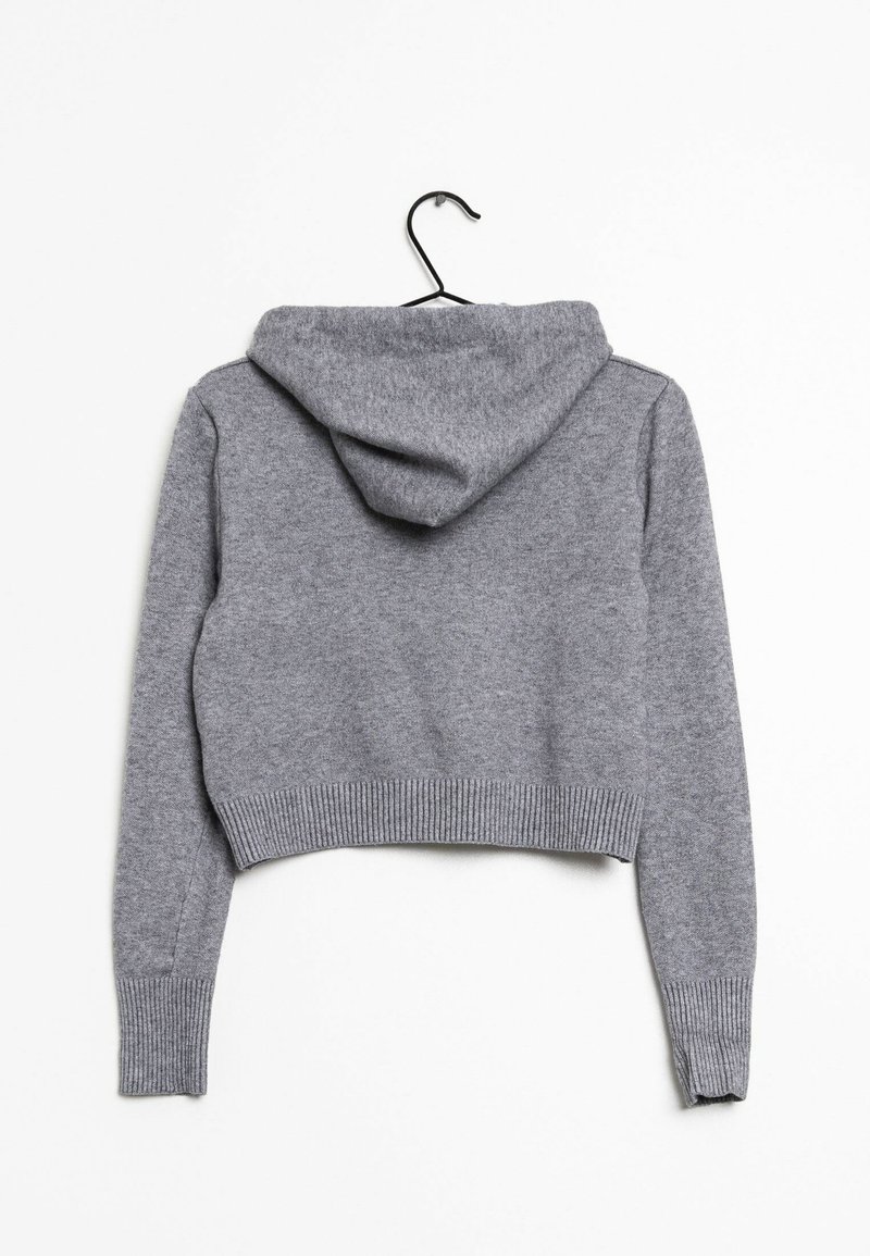 Hoodie Zara Strickpullover Grau Zara Hoodie Cropped Perlen