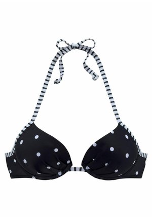 Bikini-Top - schwarz/weiß