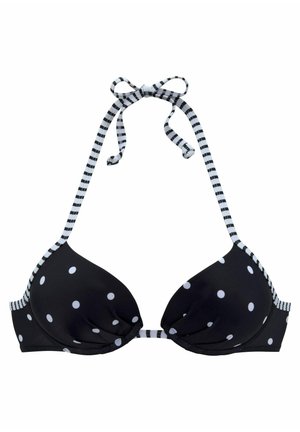 Bikini top - schwarz/weiß