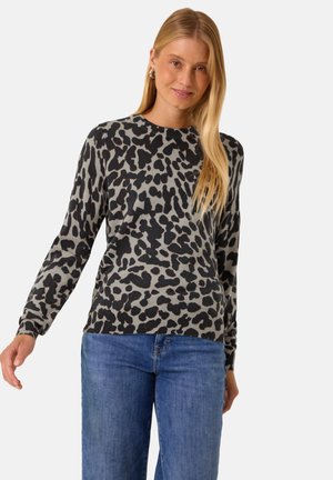 Street One Studio, PULLOVER MIT RUNDHALS UND MUSTER - Maglione - light biscuit sand mel