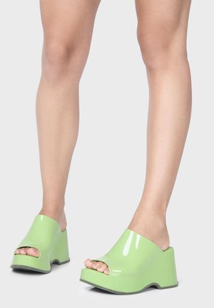 PATTY - Heeled mules - apple green