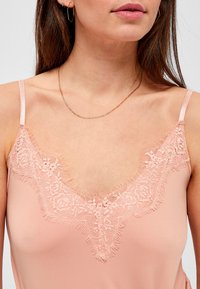 Minus MIASA TOP - Linne - powder rose