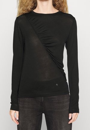Langærmet T-shirt - black