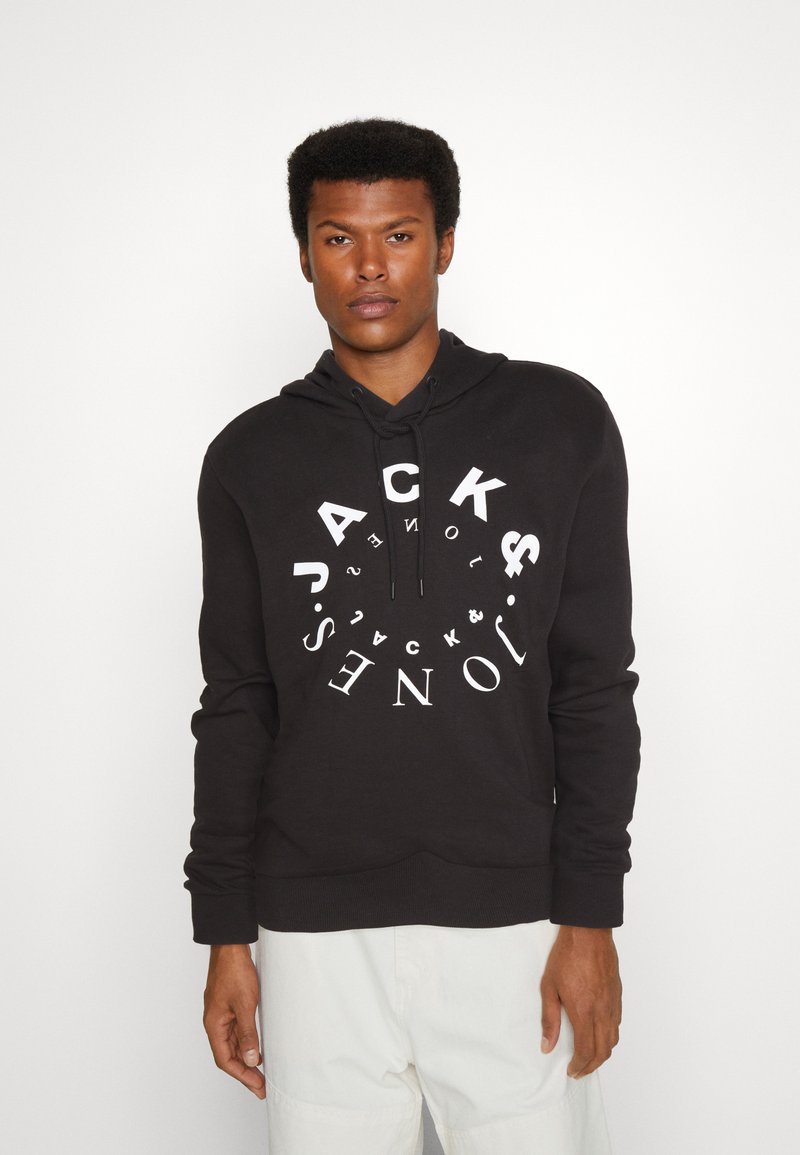 Jack & Jones Kapüşon Yaka Siyah Erkek Sweatshırt 12259068_RDDBENJAMIN HOOD SWEAT