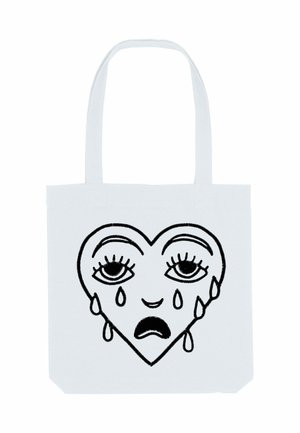 CRYINGHEART PRINT - Cabas - white