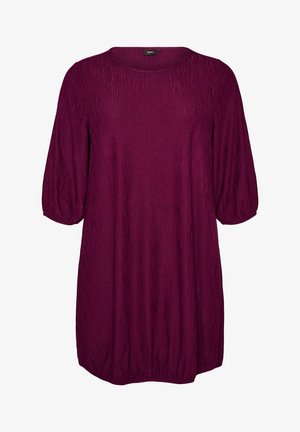 Zizzi, KLEID IN BALLONFORM MIT STRUKTUR - Päevakleit - rot