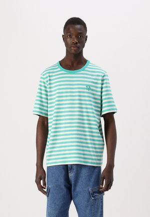 TASARAITA UNIKKO UNISEX  - Print T-shirt - mint green/off white