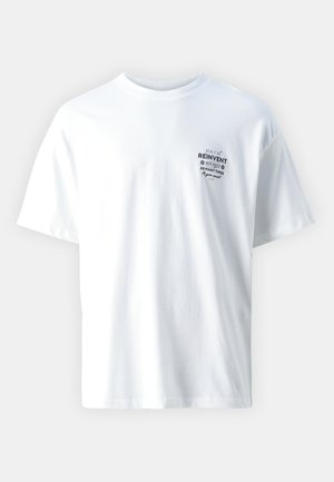 Jack & Jones JORBONSAI TEE CREW NECK UNISEX - T-shirt imprimé - bright white