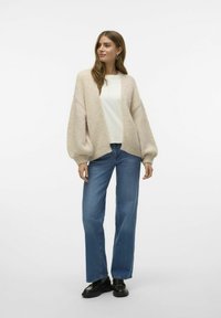 Vero Moda VMMAYBE OPEN CARDIGAN - Kardiganas - oatmeal