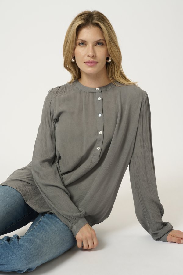 KAKARLA AMBER - Blouse - smoked pearl4