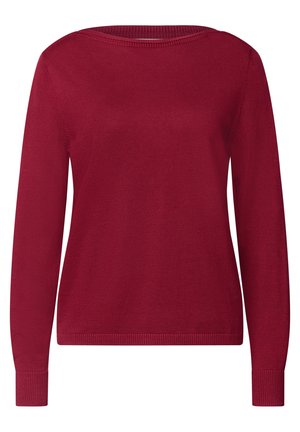 Street One, BASIC SWEATER WITH A BOAT NECK - Jersey de punto - inferno red