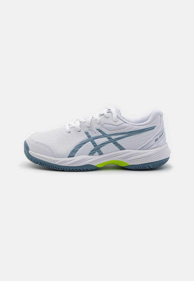 ASICS GEL GAME 9 GS UNISEX Multicourt tennis shoes white/steel blue