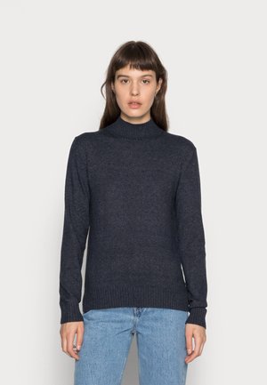 VIRIL TURTLENECK - Stickad tröja - total eclipse melange