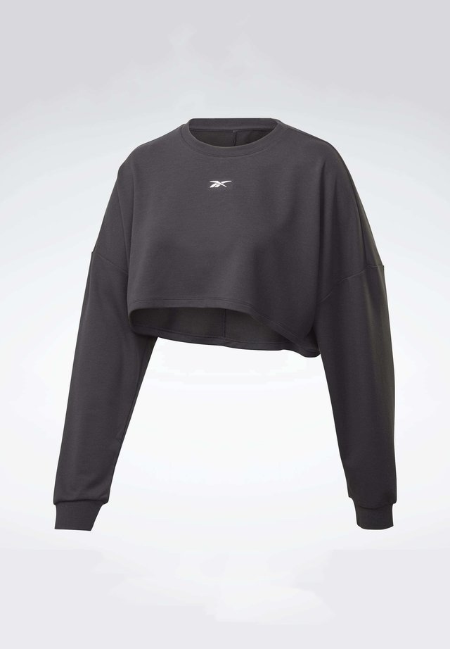 STUDIO MATERNITY CROPPED LONG SLEEVE TOP - Sweatshirt - black