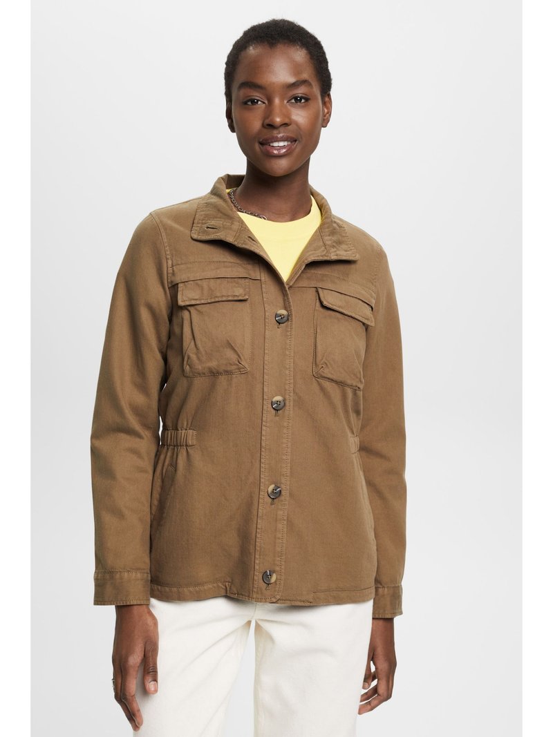 Esprit UTILITY JKT Summer jacket khaki green/khaki Zalando.co.uk