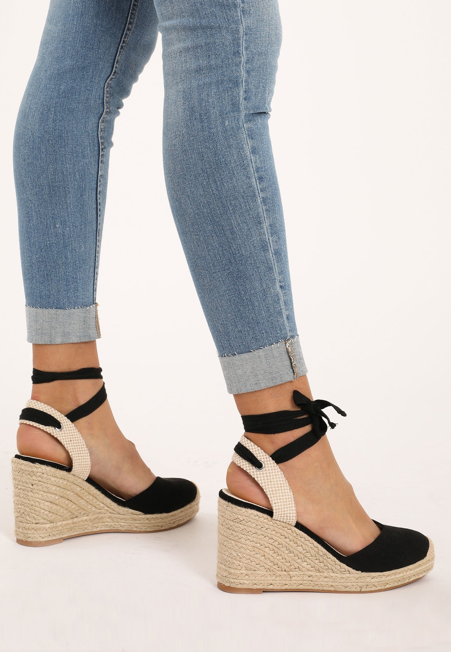 Espadrilles compensées noir - 902476899A08 | Pimkie