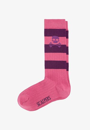 Scalpers, SCALPERS SCH STRIPES L SOCKS GIRLS - Calcetines - pink