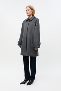 Envii SENECA MIDI JACKET - Klassisk kåpe / frakk - dark grey